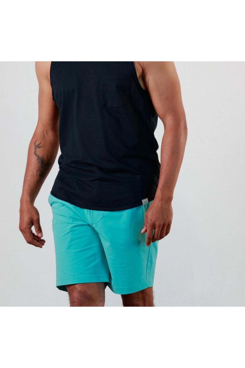 Everyday Short 8", Alternate, color, Turquoise Tonic