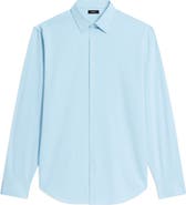 Theory Sylvain ND Structure Knit Button-Up Shirt