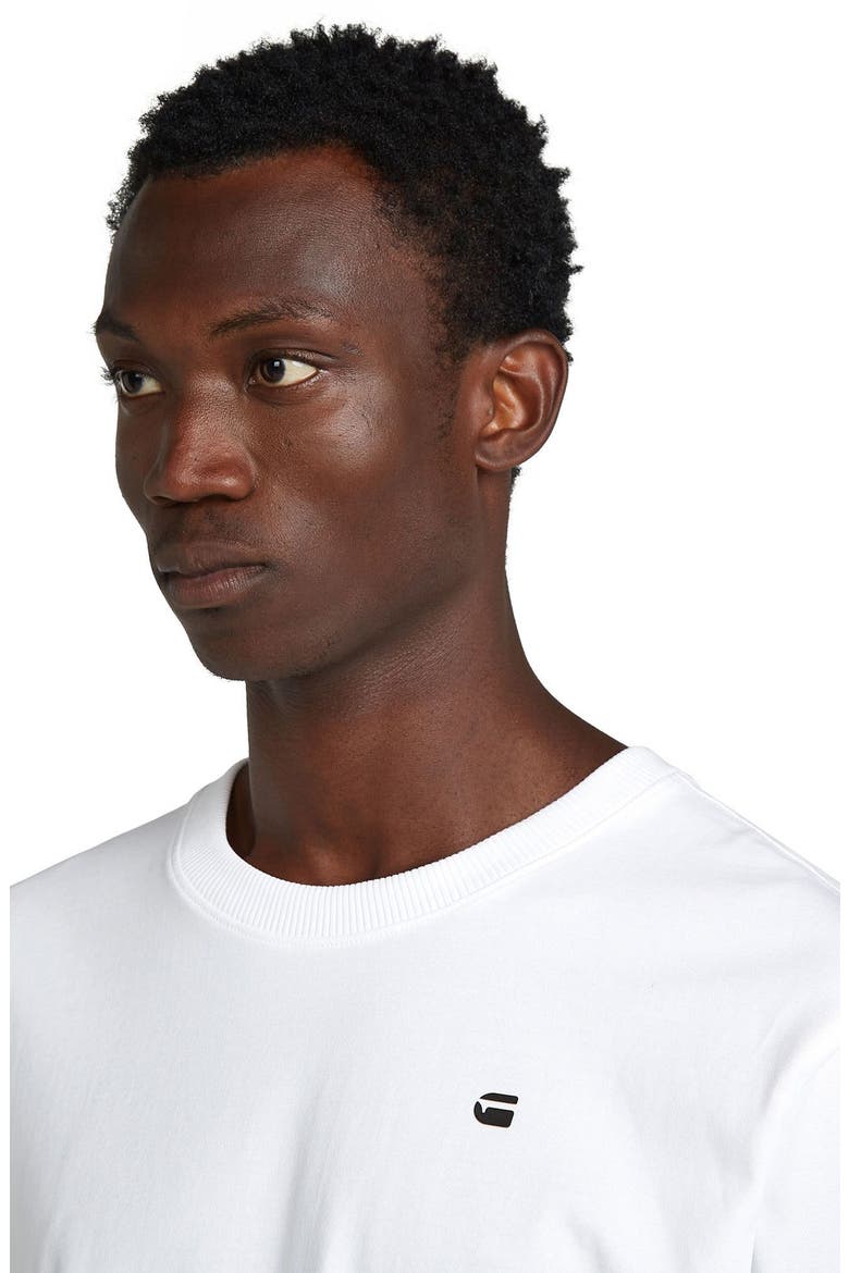 Back Photo Print Lose Organic Cotton Graphic T-Shirt, Alternate, color, WHITE DENIM