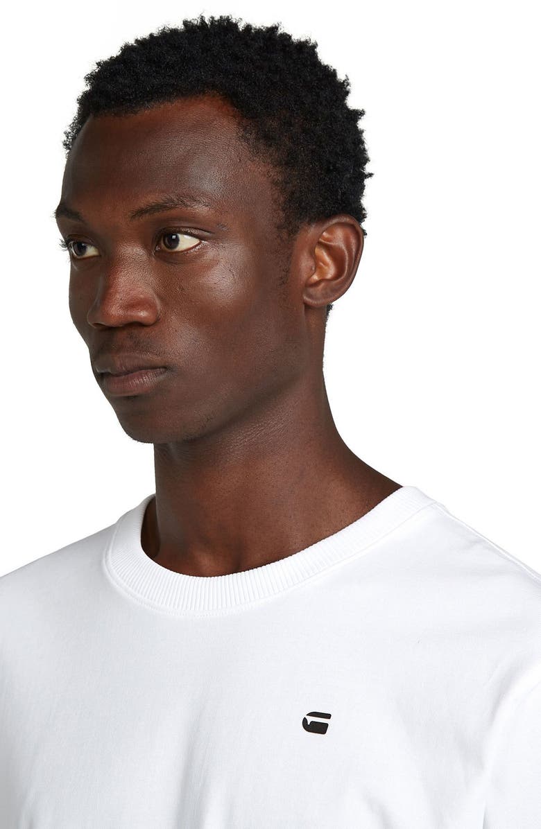 G-STAR Back Photo Print Lose Organic Cotton Graphic T-Shirt, Alternate, color, White Denim