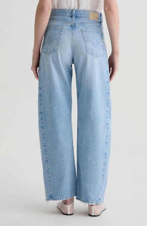 Ag Hattie High Waist Barrel Jeans In Blue