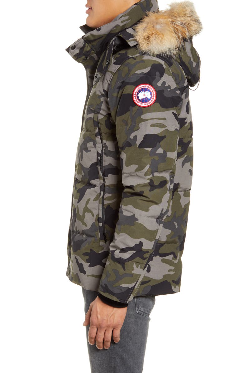 Canada Goose Wyndham 625 Fill Power Down Jacket with Genuine Coyote Fur Trim, Alternate, color,