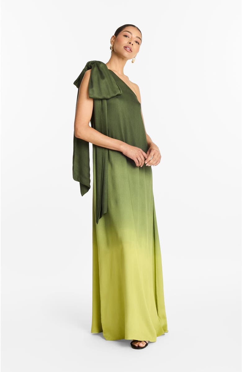 DIARRABLU Raya Gown Ombra Olive in Fsc<sup>®</sup> Certified Viscose, Alternate, color, Ombra Olive