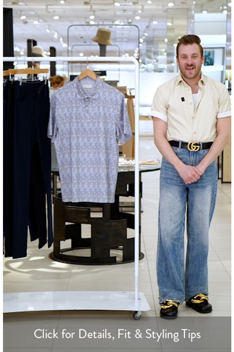 Vincent OoohCotton® Geo Print Polo video