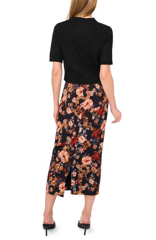 Ted Baker Floraas Belted Midi Skirt In Multi