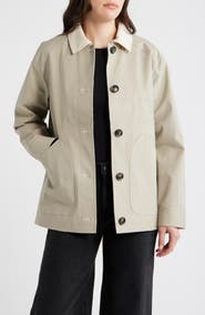 Bernardo Cotton Stretch Twill Jacket