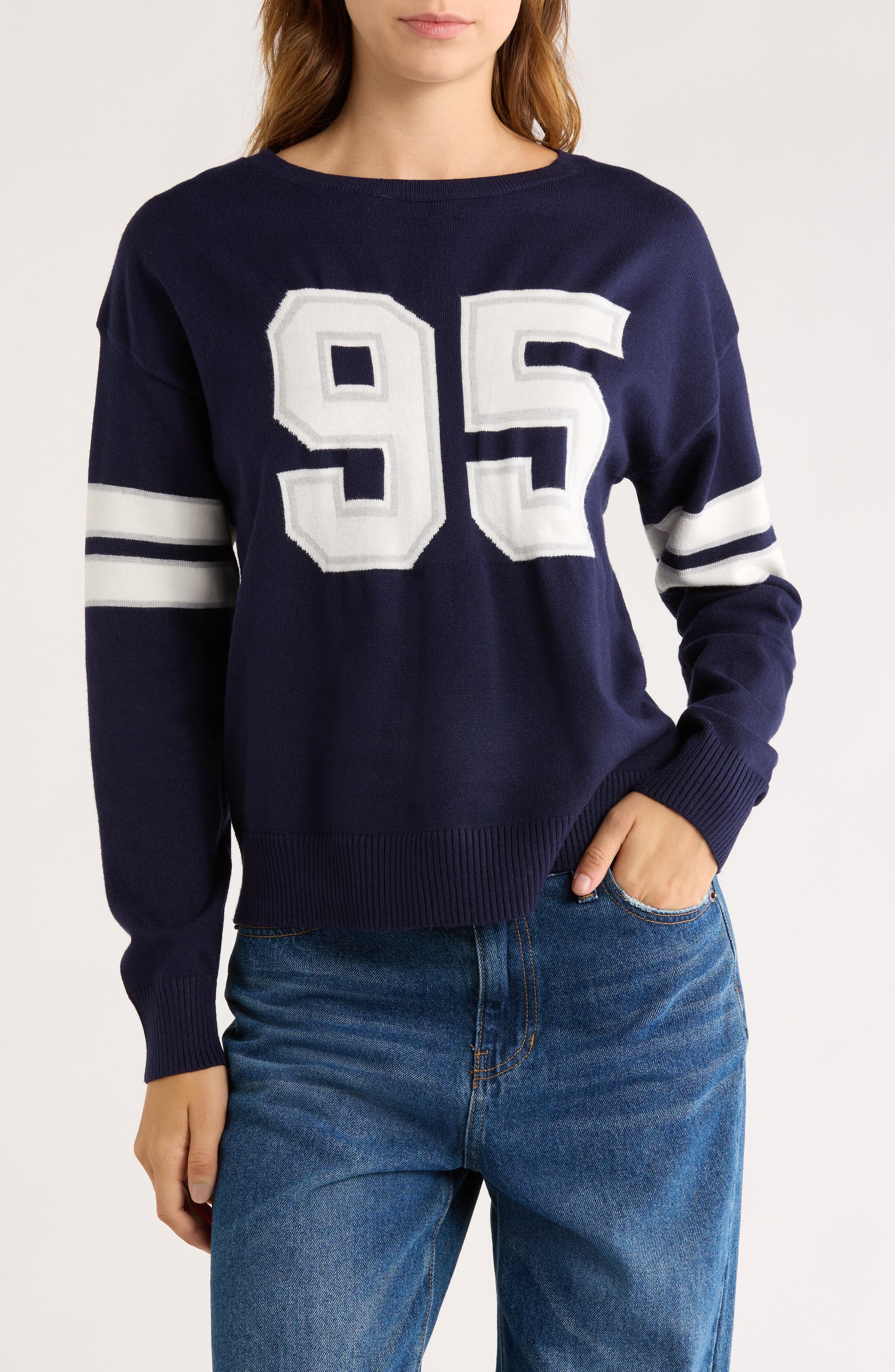 Madden Girl 95 Jacquard Pullover Sweater