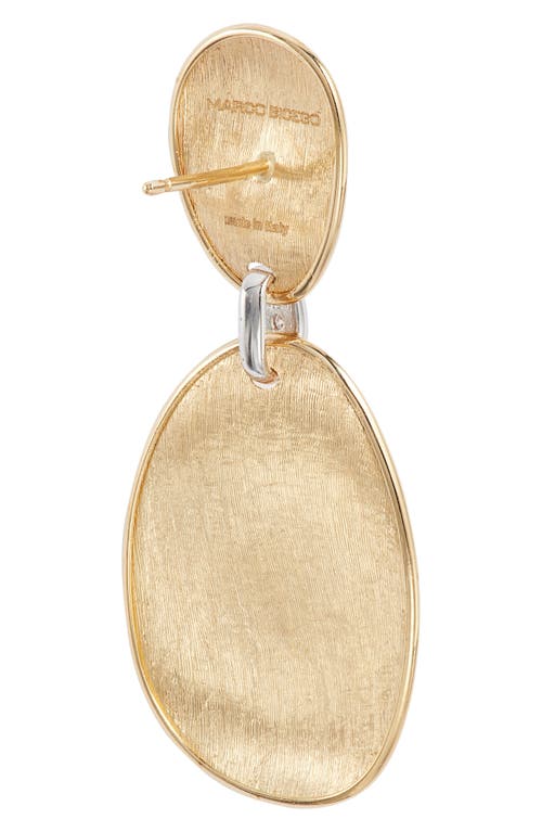 Marco Bicego Lunaria Diamond Drop Earrings In Gold