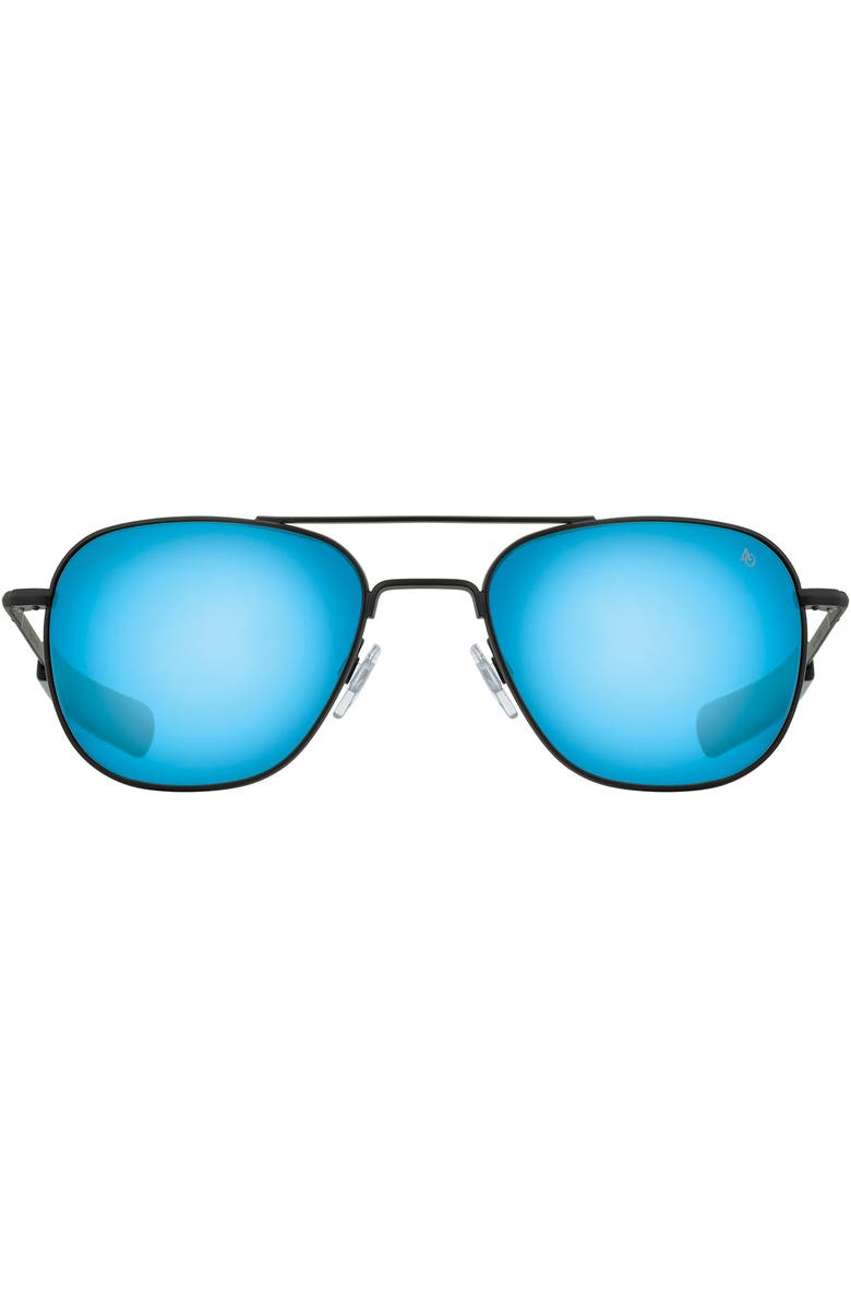 American Optical Original Pilot 52mm Aviator Nylon Polarized, Alternate, color, Black - Bmn-P