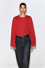 COS Brushed-Cotton Long-Sleeved T-Shirt