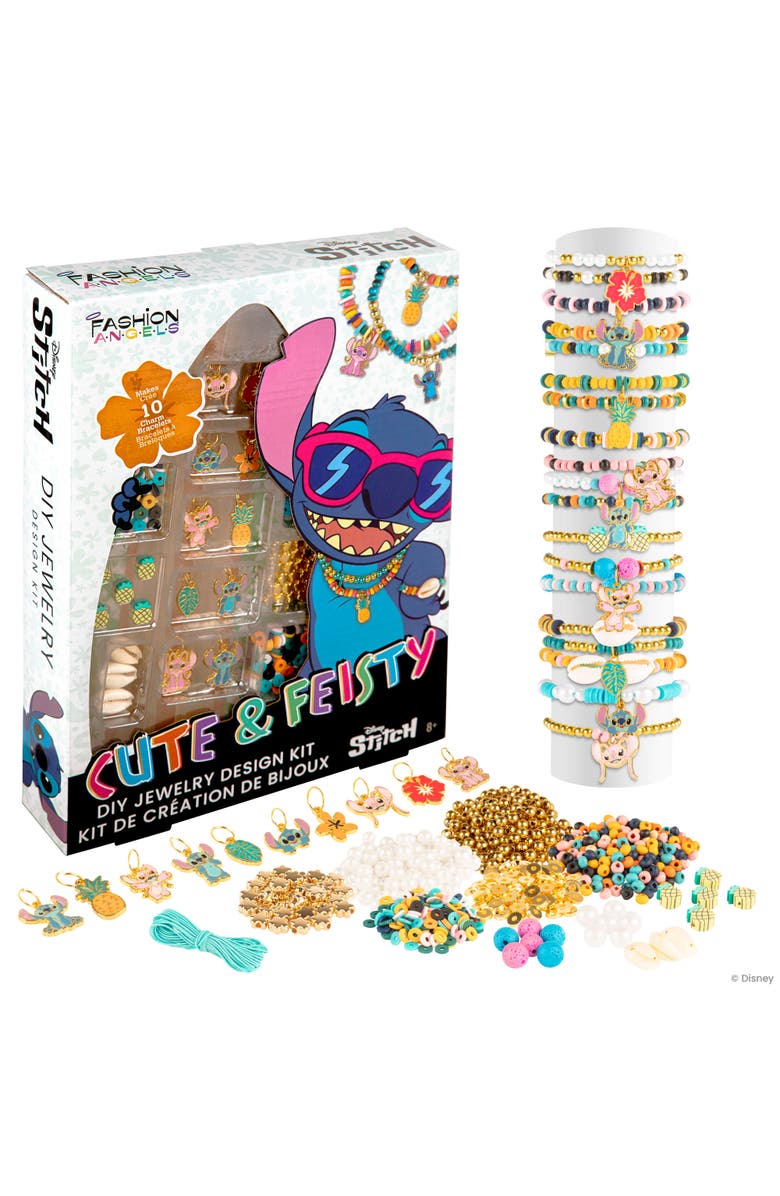 Fashion Angels Disney Stitch Diy Jewelry Design Kit, Craft & Make 10 Bracelets, Main, color, Multicolored