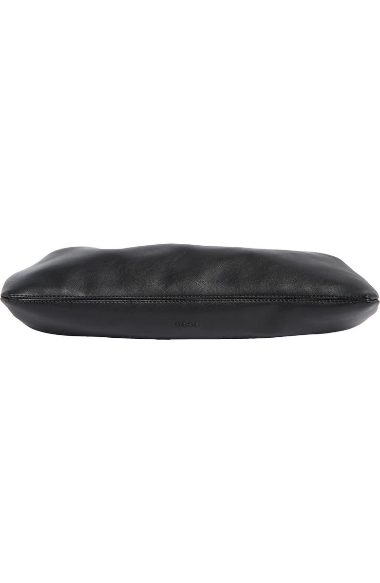 BCBG Ruched Convertible Clutch, Alternate, color, Black