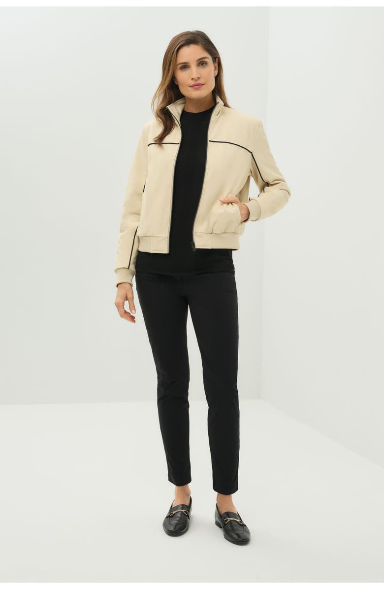 Anatomie Ginger Performance Twill Bomber Jacket, Main, color, Wheat