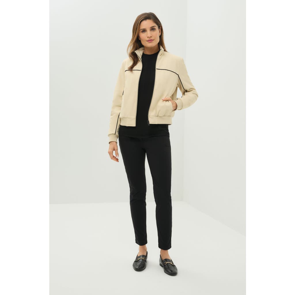 Anatomie Ginger Performance Twill Bomber Jacket In White