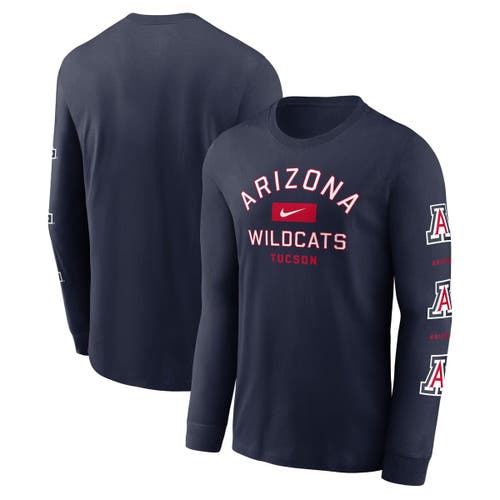 Nike Navy Arizona Wildcats Classic Location Long Sleeve T-shirt In Blue
