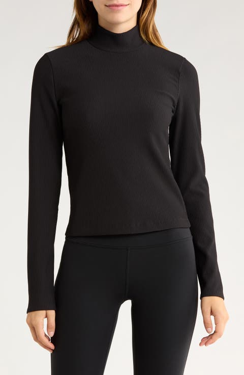 Chill Tech Rib Venture Mock Neck Top