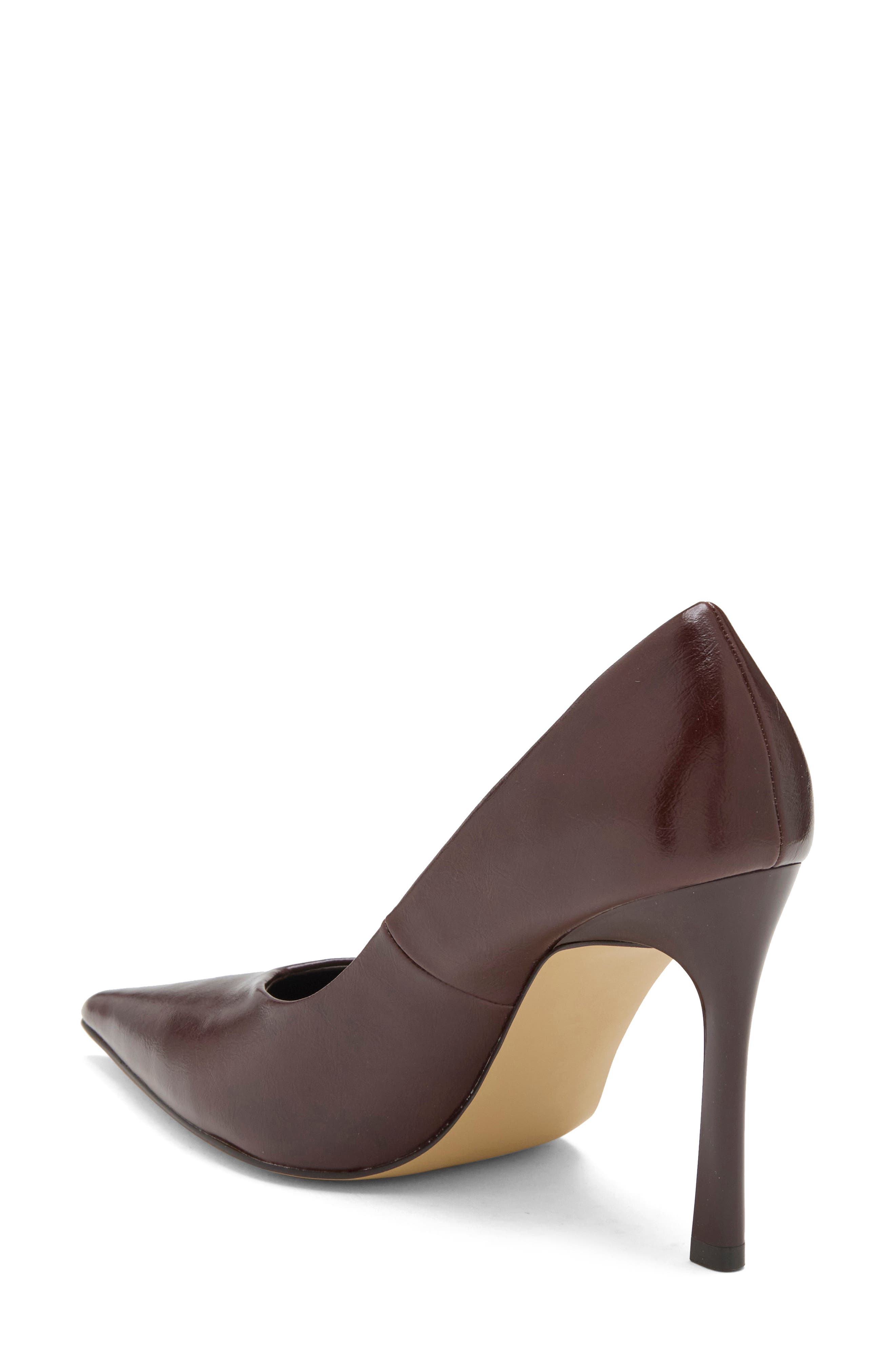 Maya Faux Leather Pump, Alternate, color, BROWN ESPRESSO