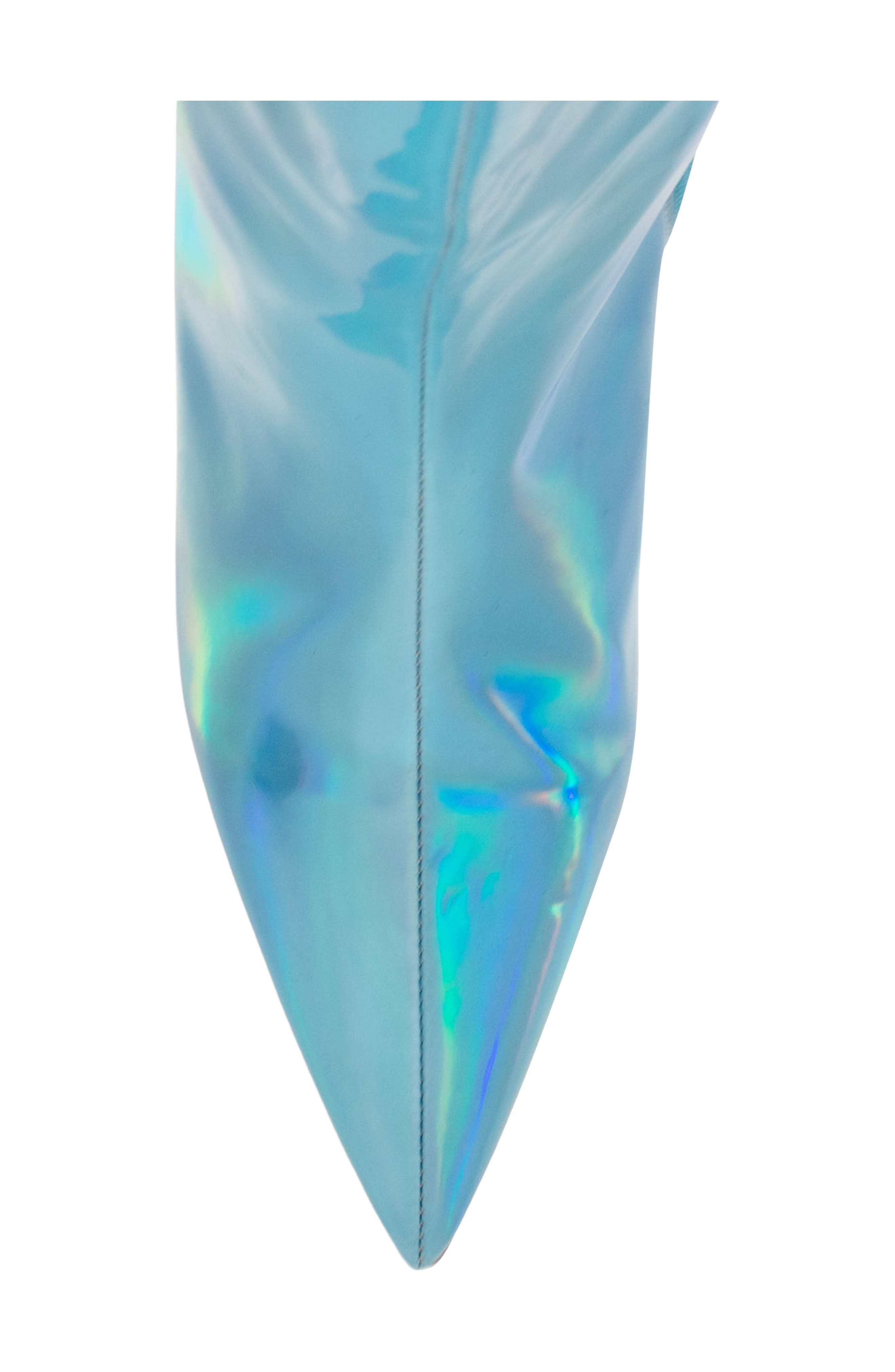 Kay Faux Leather Knee High Boot, Alternate, color, BLUE