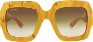 Gucci 53mm Square Sunglasses
