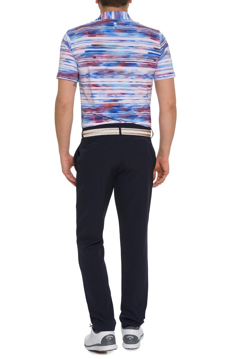 Robert Graham Watzmann Broken Stripe Performance Golf Polo, Alternate, color,