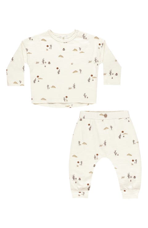 Kids' Cactus Print T-Shirt & Joggers Set (Baby & Toddler)