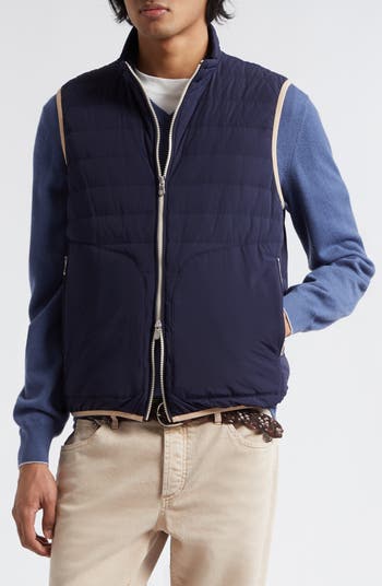 Brunello Cucinelli Quilted Water Resistant Down Vest | Nordstrom