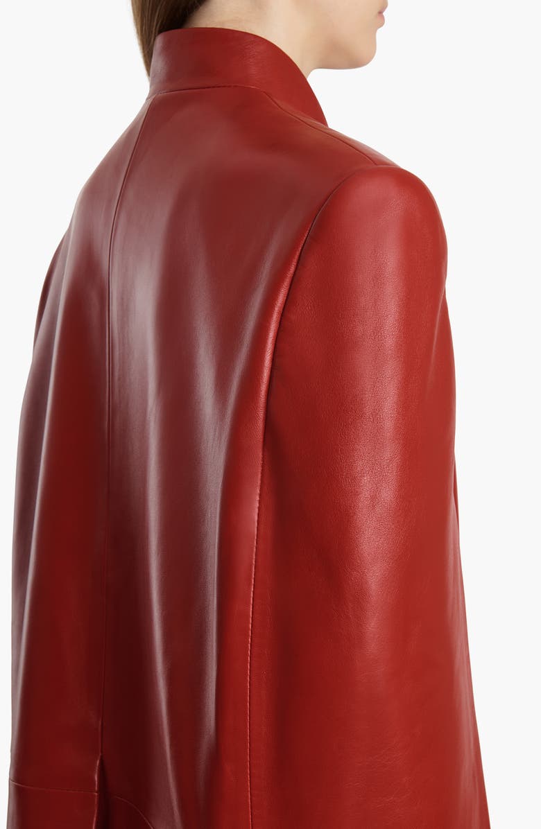 Khaite Dolso Leather Jacket, Alternate, color, Deep Red