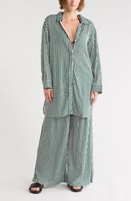 NORDSTROM RACK Printed Flowy Long Sleeve Tunic