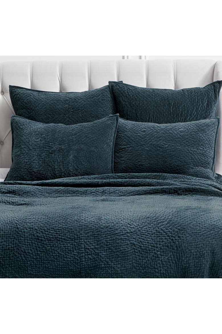 Vela Ink Queen Quilt, Alternate, color, Blue