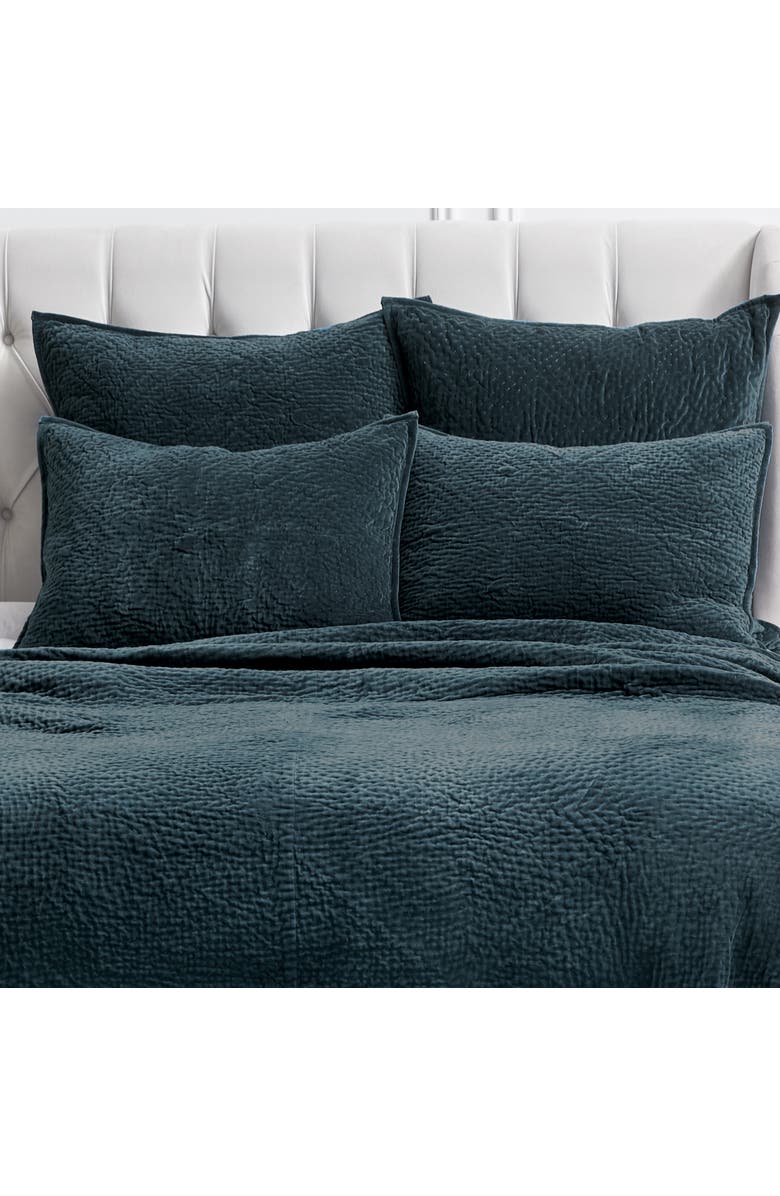 ELISABETH YORK Vela Ink Queen Quilt, Alternate, color, Blue