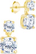 Sterling Forever Galatea Brilliant Cubic Zirconia Drop Earrings
