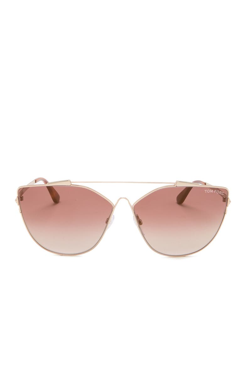 TOM FORD Jacquelyn 64mm Cat Eye Sunglasses, Main, color, 