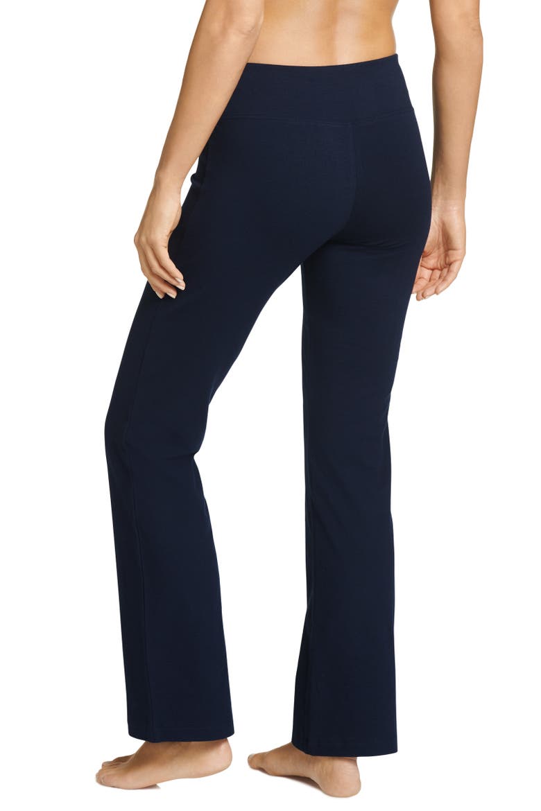 Women's Cotton Stretch Slim Bootleg Pant, Alternate, color, Thunder Blue