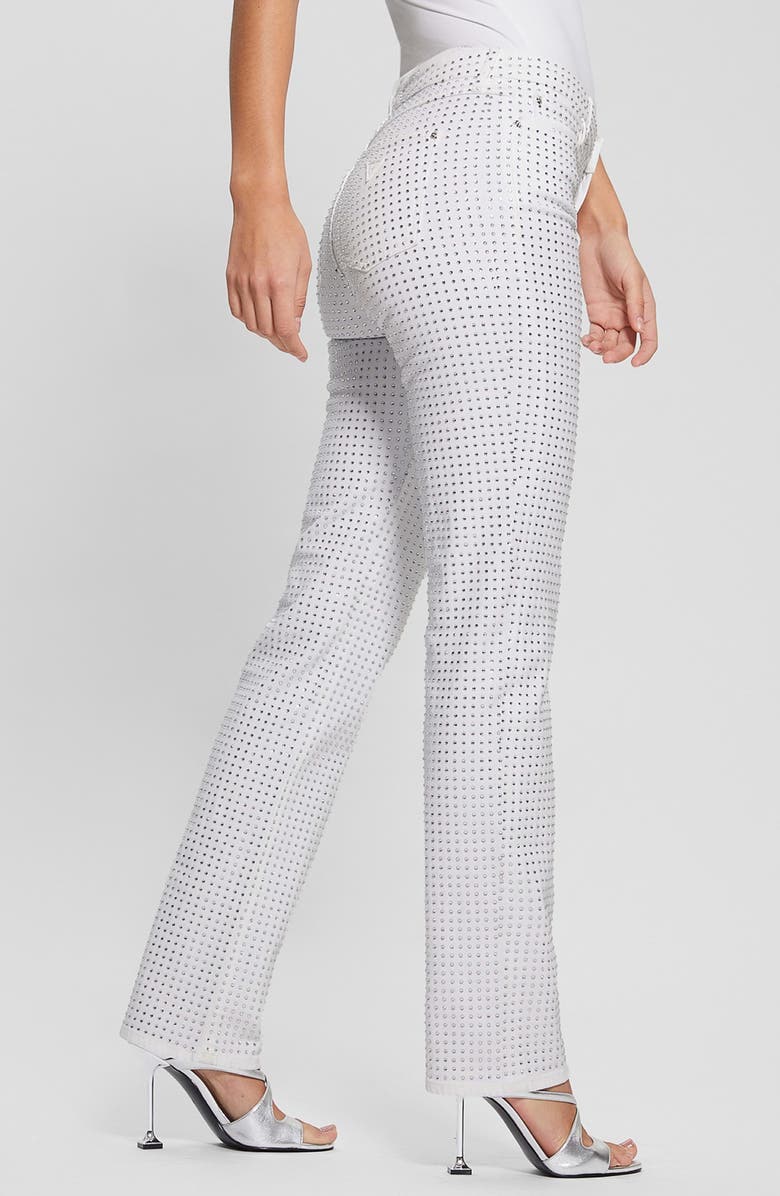 GUESS 1981 Embellished Straight Leg Jeans, Alternate, color,