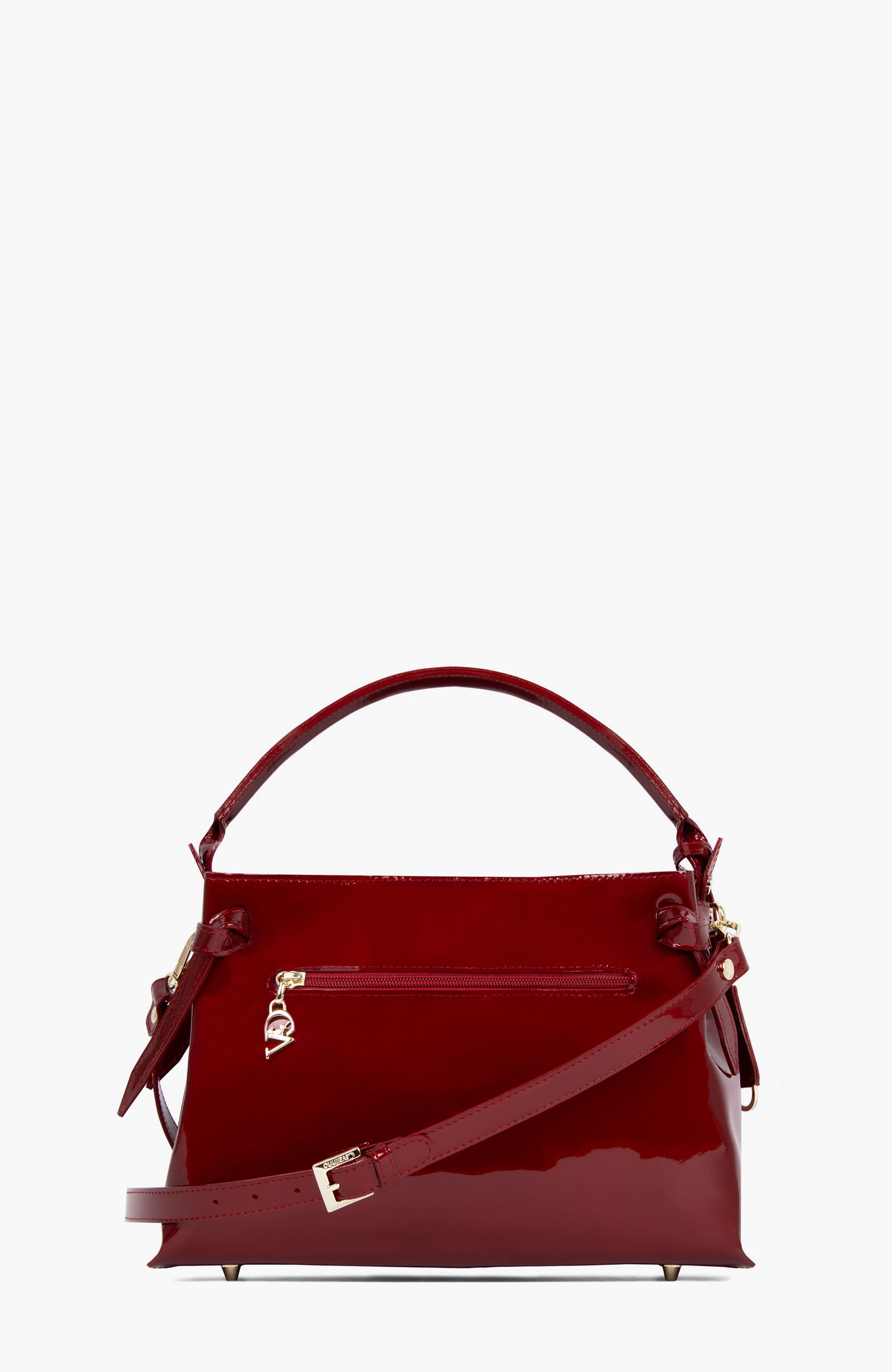 Midnight Rouge 627 Limited Edition Patent Leather Handbag, Alternate, color, Red
