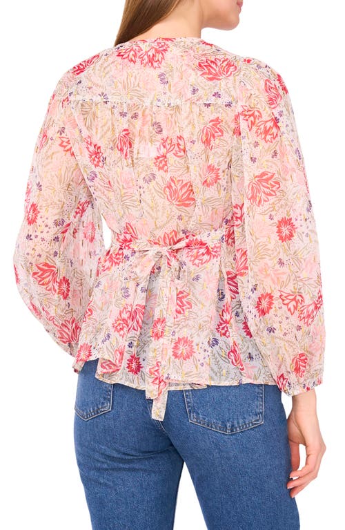 Two By Vince Camuto Floral Peasant Top