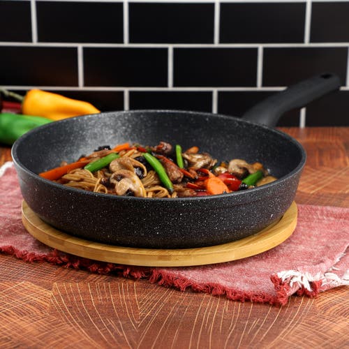 Korkmaz Ornella Nonstick 11 Inch Aluminum Frying Pan In Black