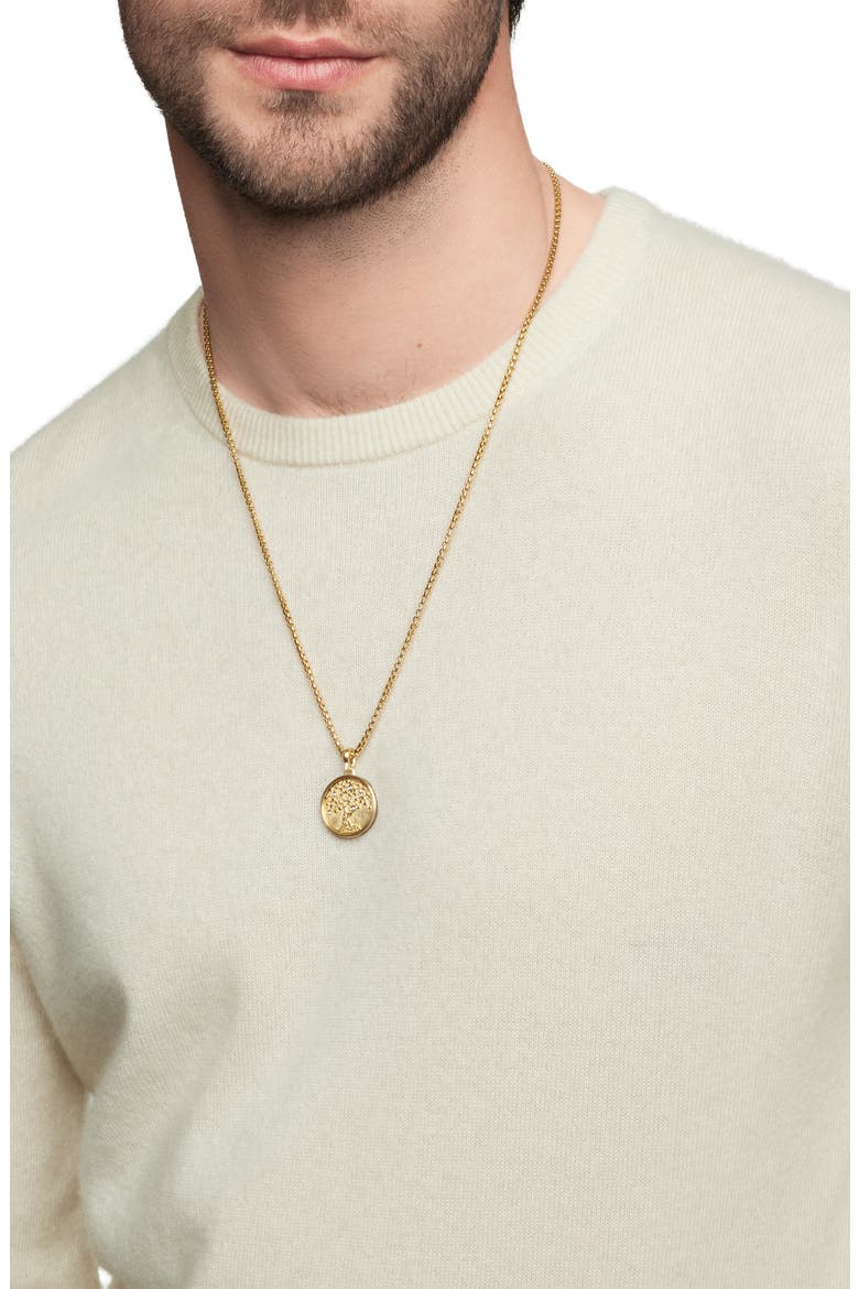 Life & Death Amulet in 18K Yellow Gold, Alternate, color, 18K YELLOW GOLD