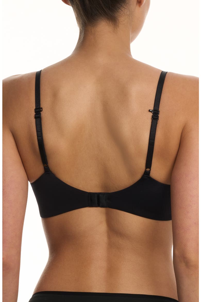 EverFit Seamless Convertible T-Shirt Bra, Alternate, color, BLACK