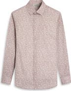 Bugatchi Julian Shaped Fit Floral Stretch Cotton Button-Up Shirt