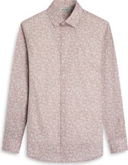 Bugatchi Julian Shaped Fit Floral Stretch Cotton Button-Up Shirt