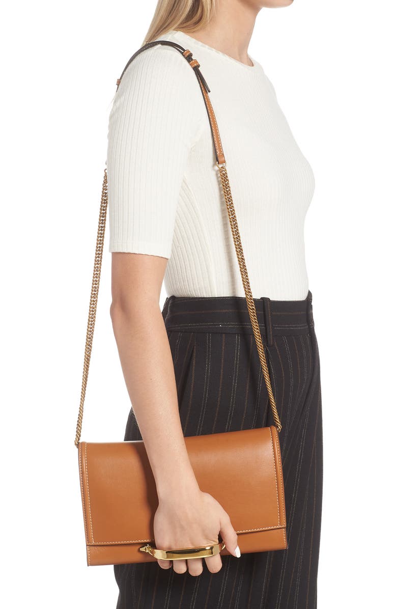 McQueen Alexander McQueen The Story Leather Crossbody Bag, Alternate, color,