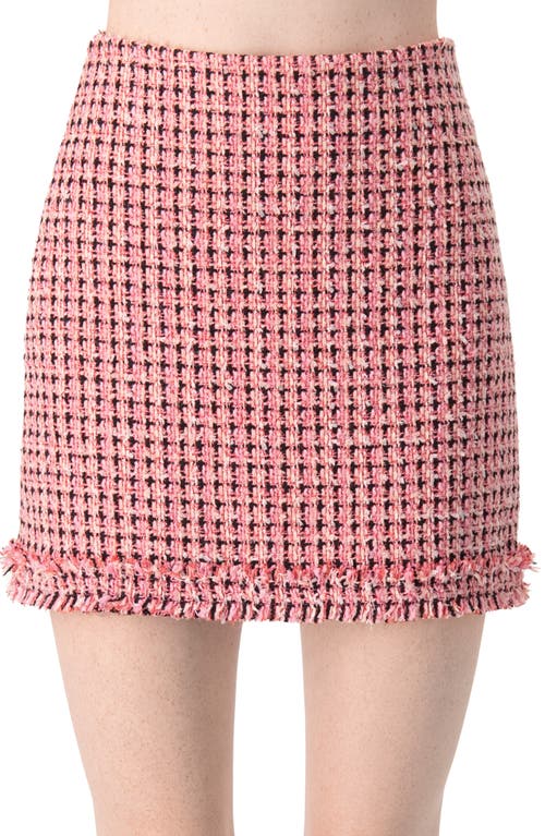 Ivonne Short Tweed Skirt In Pink
