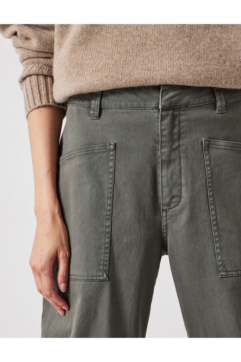 Cordi Barrel Leg Pants, Alternate, color, Dark Khaki Green