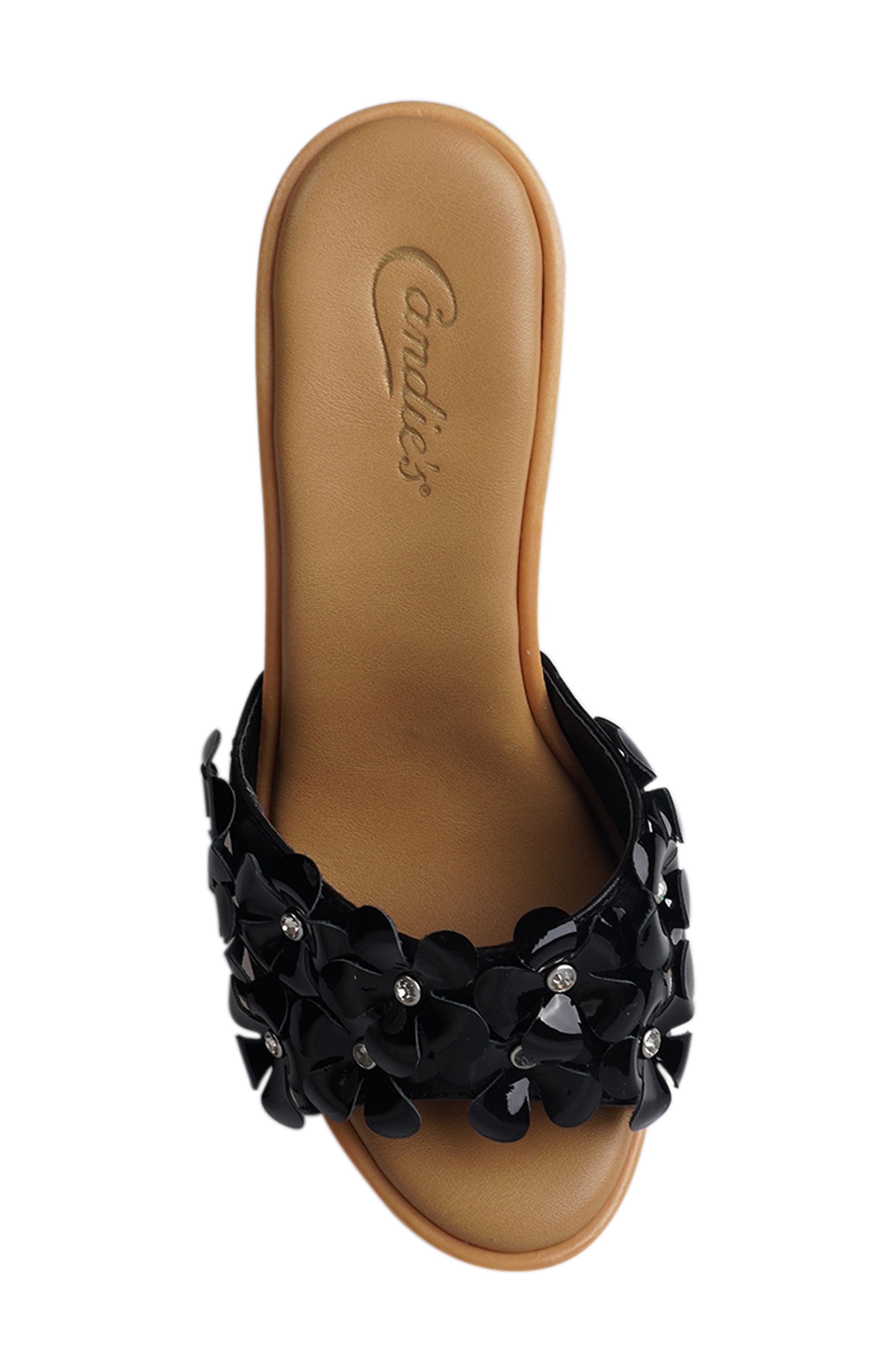 Candie's Vanessa Platform Sandal, Alternate, color, Black