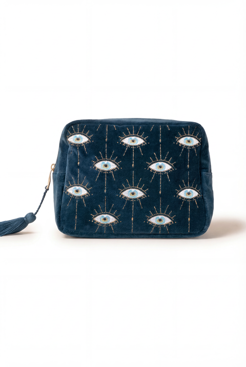 Mystical Eye Velvet Wash Bag