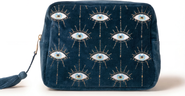Elizabeth Scarlett Mystical Eye Velvet Wash Bag