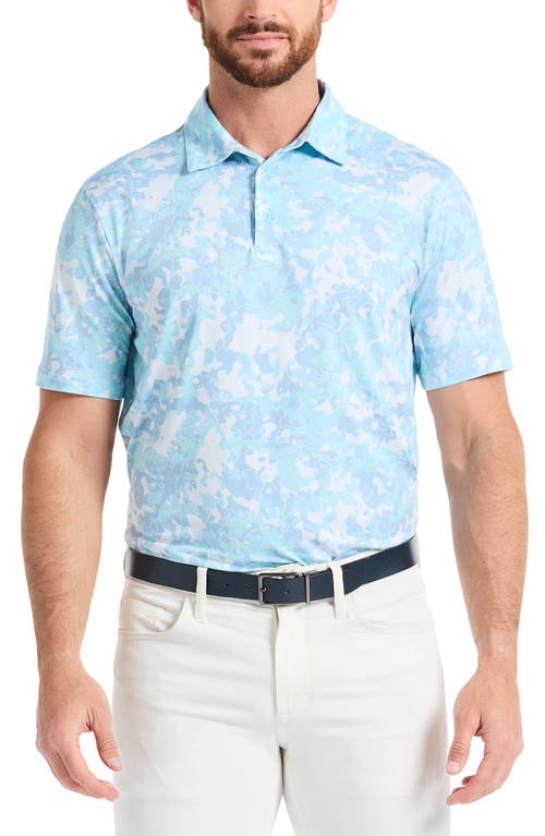 Robert Graham Eldor Camo Performance Golf Polo In Blue