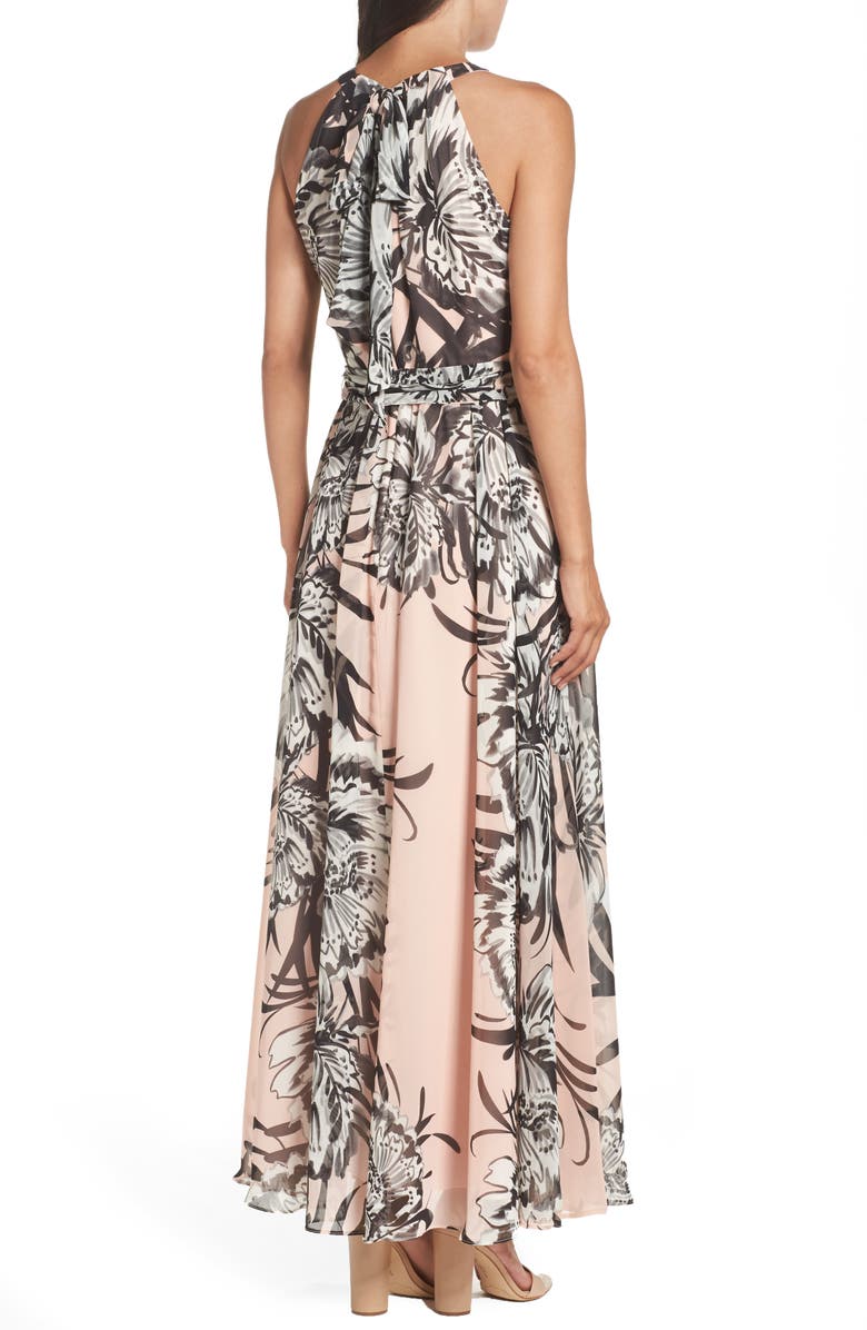 Eliza J Chiffon Maxi Dress, Alternate, color,