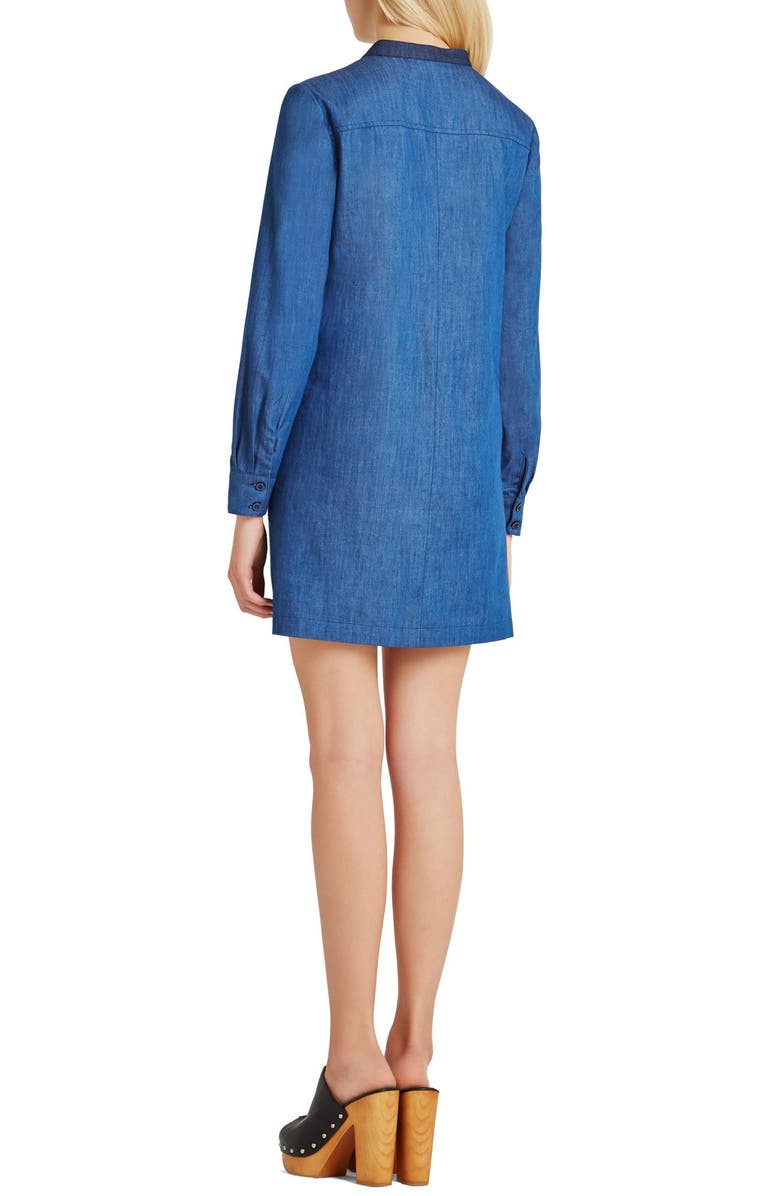 BCBGeneration Denim Tunic Dress, Alternate, color, 